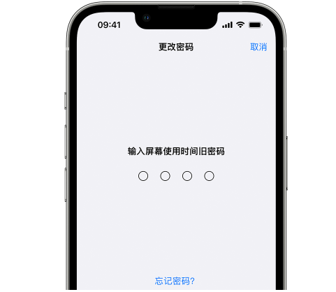 桃源iPhone屏幕维修分享iPhone屏幕使用时间密码忘记了怎么办 