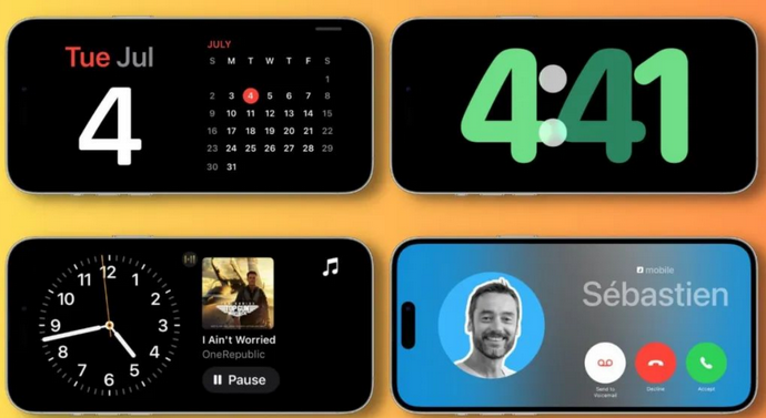 桃源苹果手机维修分享iOS17横屏充电待机显示有什么好处 