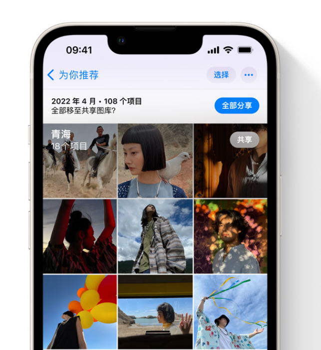 桃源苹果维修网点分享在 iPhone 上使用共享图库 